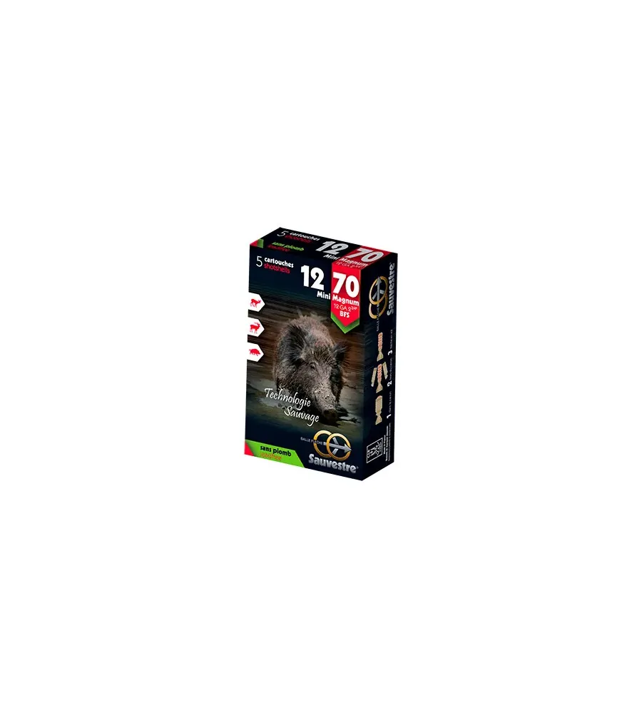Balles Sauvestre BFS Sans Plomb 12/70 20,6g Balles Sauvestre BFS Sans Plomb 12/70 20,6g