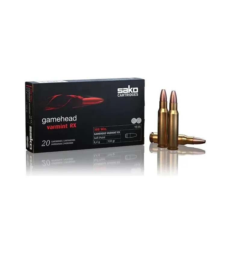 Balles Sako Gamehead Varmint Rx 308 Win 130 Grains 