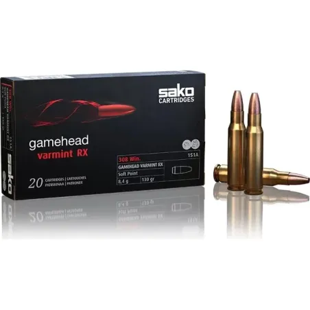 Balles Sako Gamehead Varmint Rx 308 Win 130 Grains 
