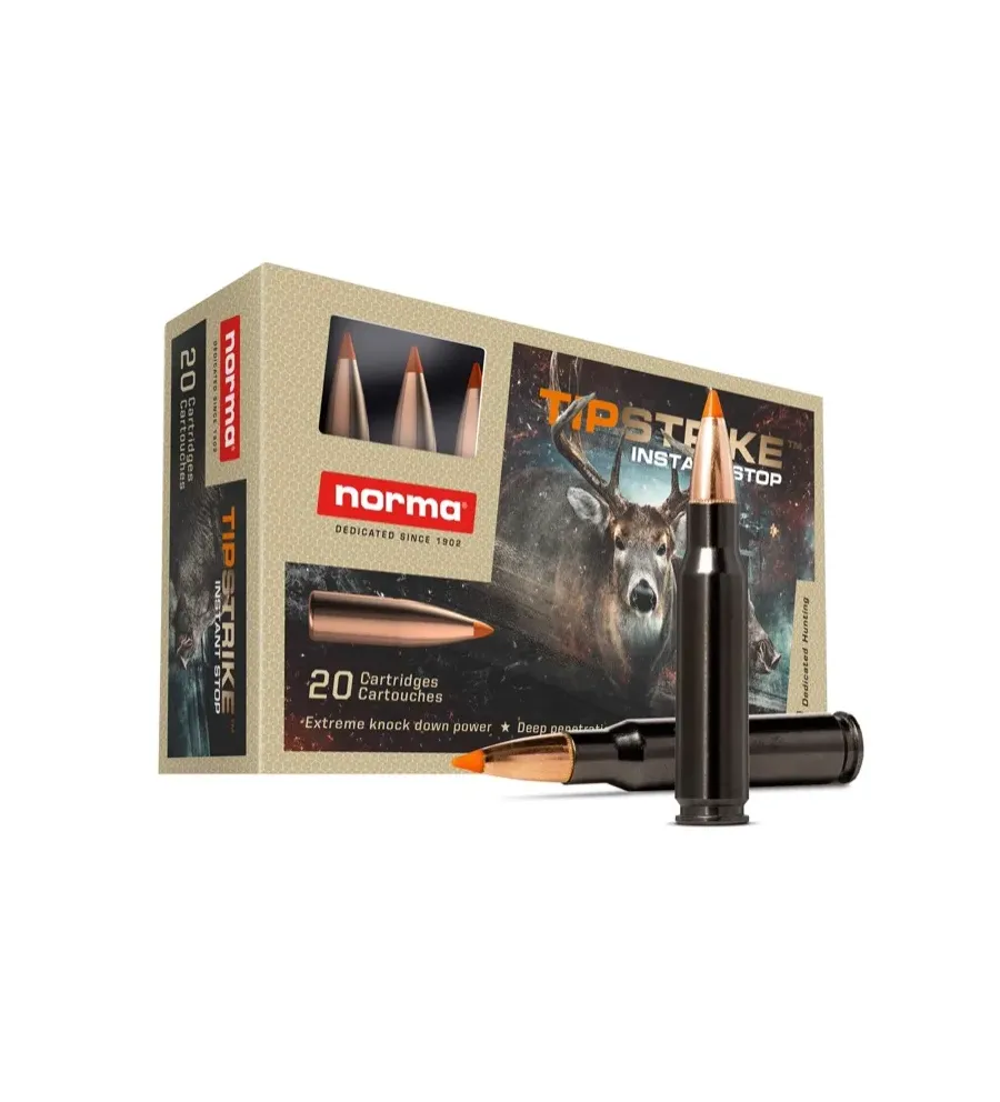 Balles Norma Tipstrike Silencer 30-06 Spring. 170gr Balles Norma Tipstrike Silencer 30-06 Spring. 170gr