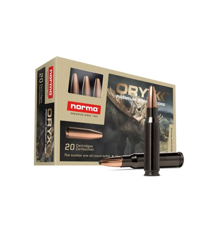 Balles Norma Oryx Silencer 8 x 57 JS 196gr Balles Norma Oryx Silencer 8 x 57 JS 196gr