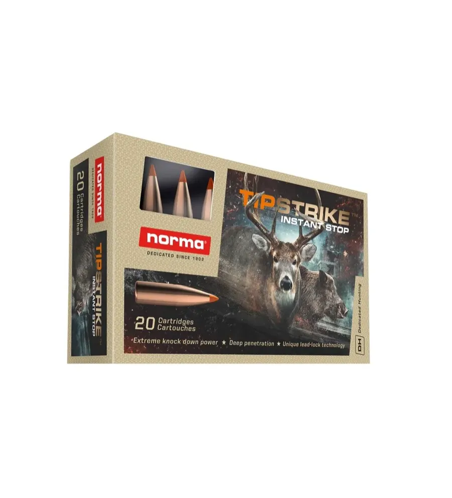Balles Norma Tipstrike 8 x 57 JS 180gr Balles Norma Tipstrike 8 x 57 JS 180gr