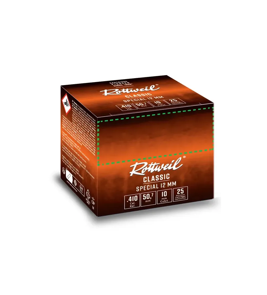 Cartouche Rottweill Special 12 Mm x25 Cartouche Rottweill Special 12 Mm x25