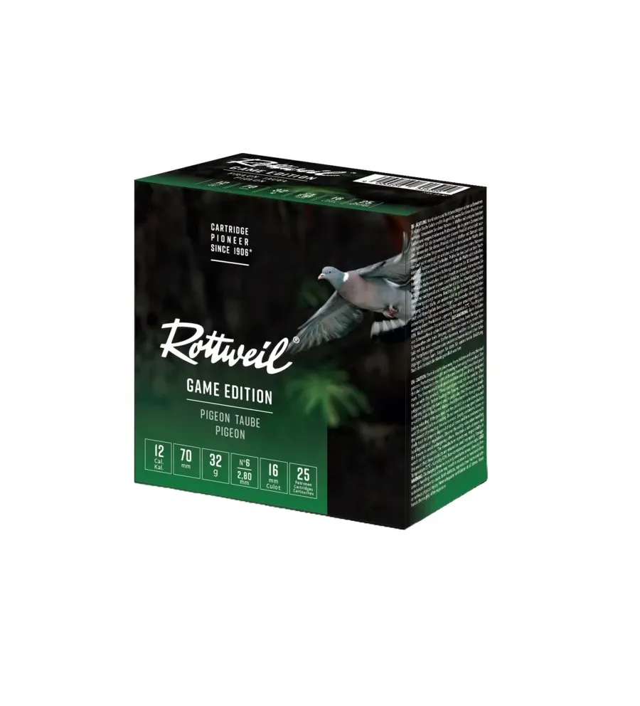 Cartouche Rottweill Pigeon 12/70 36g x25 