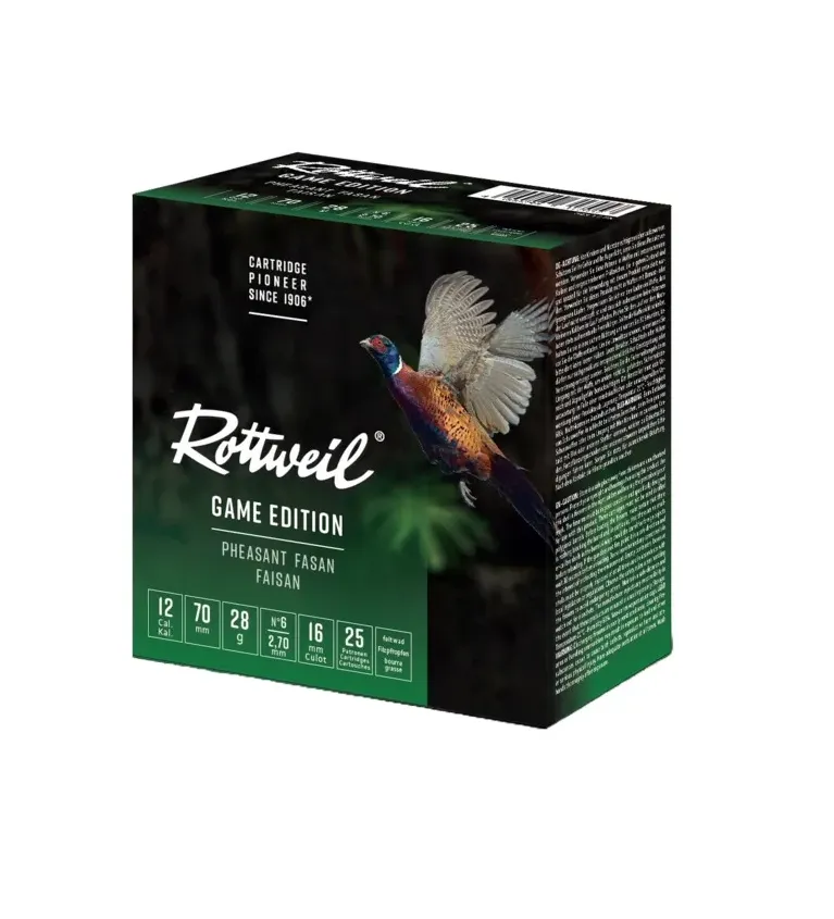 Cartouche Rottweill Faisan 12/70 x25 