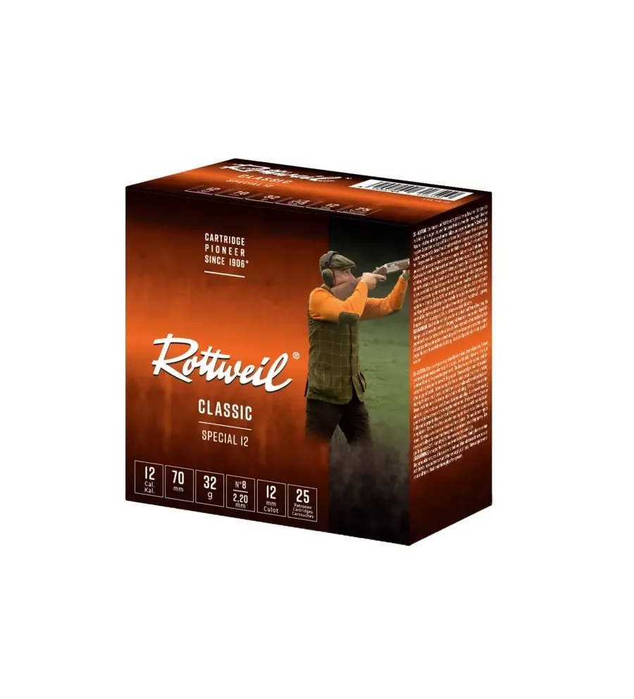 Cartouche Rottweill Special 12 32g 12/70 x25 Cartouche Rottweill Special 12 32g 12/70 x25