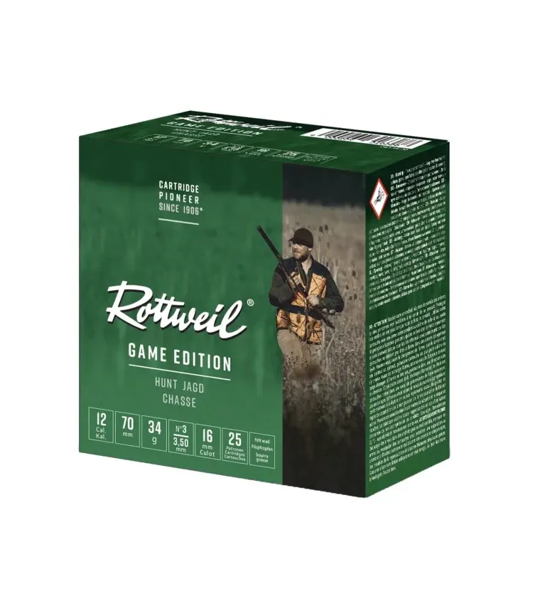 Cartouche Rottweill Hunt 12/70 x25 