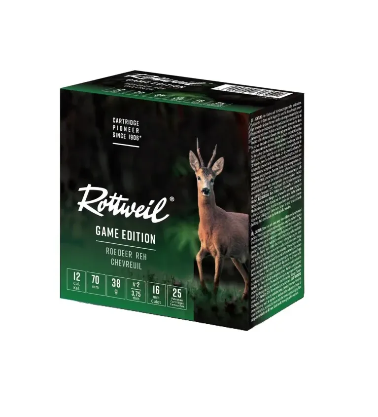 Cartouche Rottweill Chevreuil 12/70 x25 