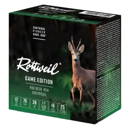 Cartouche Rottweill Chevreuil 12/70 x25 