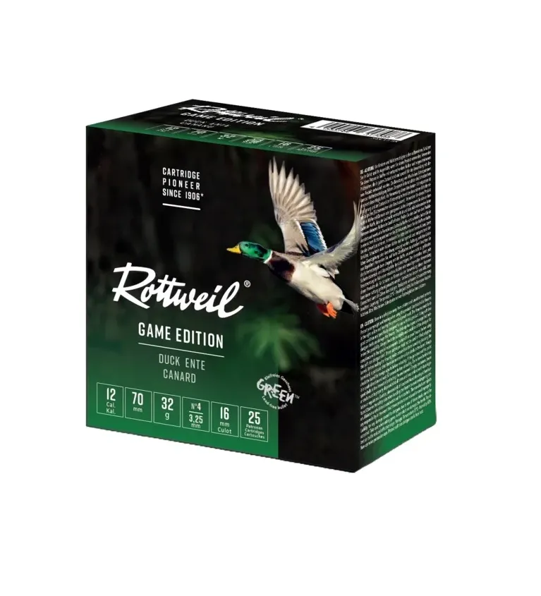 Cartouche Rottweill Canard 12/70 x25 