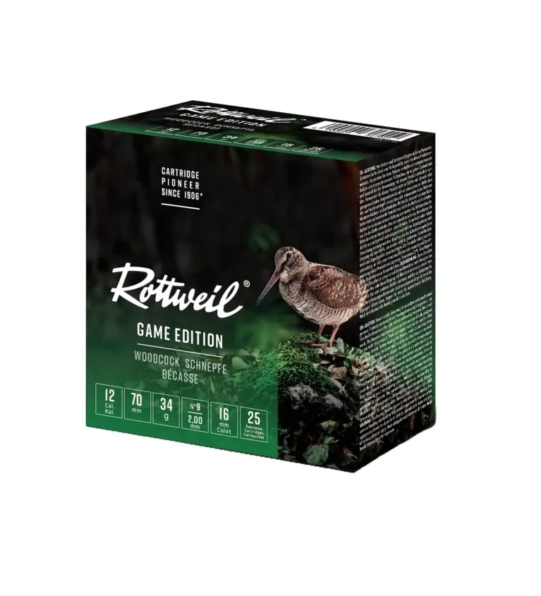 Cartouche Rottweill Becasse 12/70 x25 