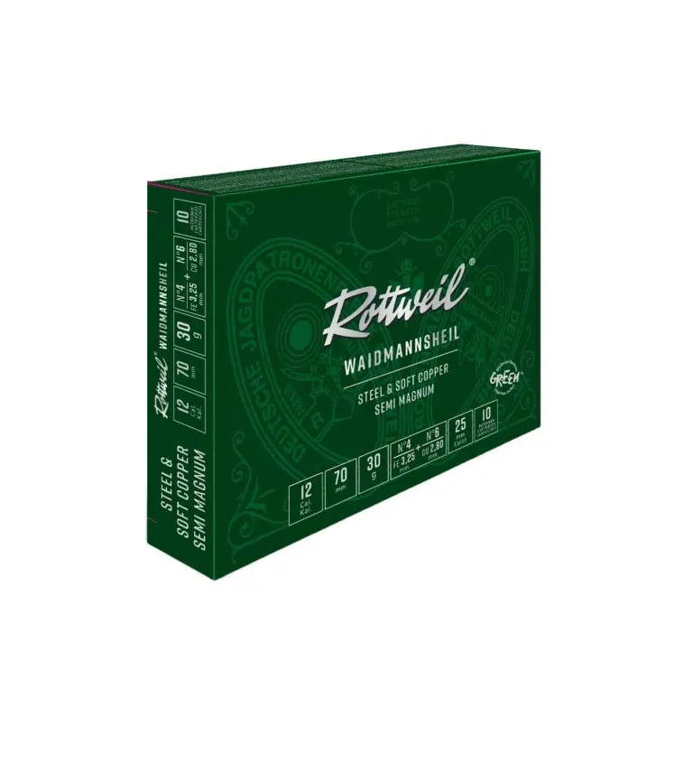 Cartouche Rottweill Steel & Soft Copper 12/76 x10 