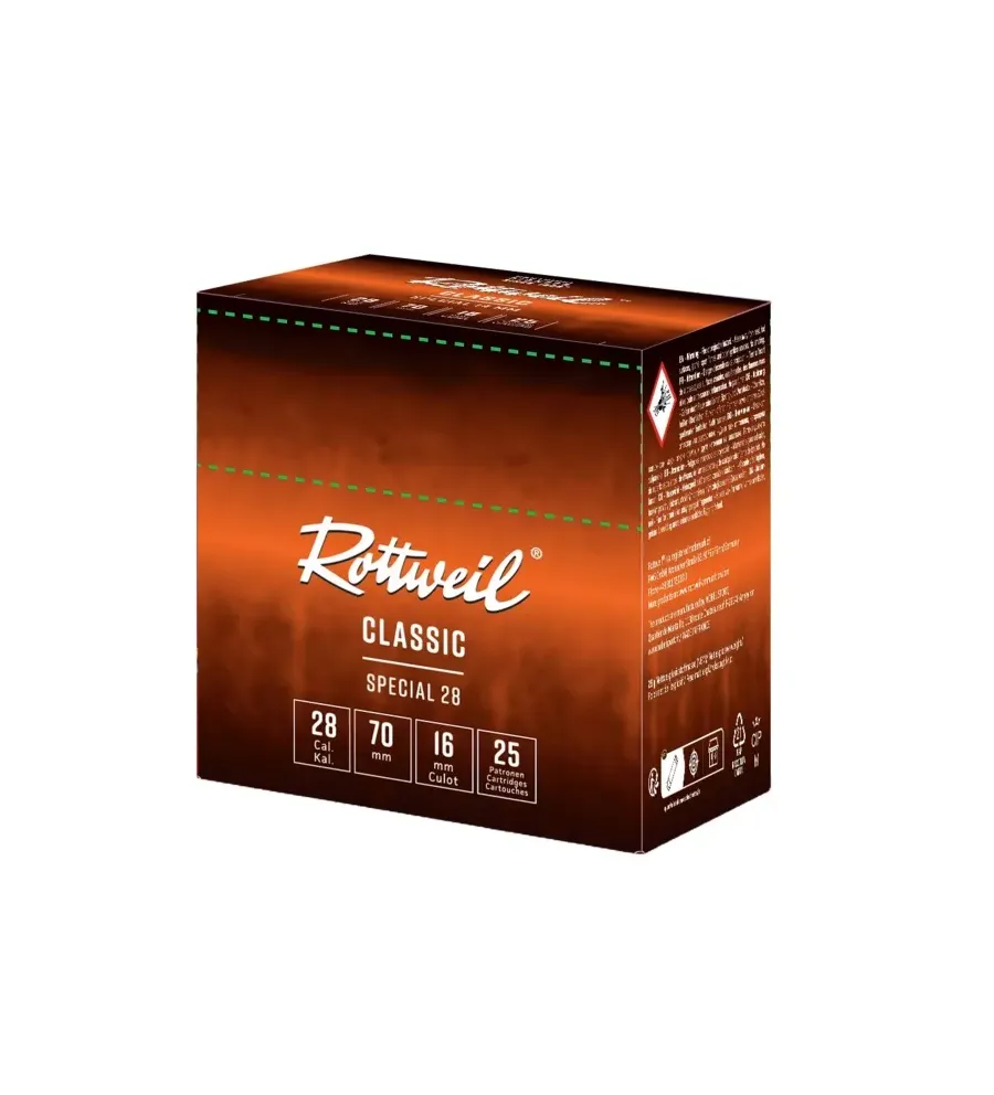 Cartouche Rottweil Special Fiber 28/70 x25 - Tout-Chasse.fr Cartouche Rottweil Special Fiber 28/70 x25 - Tout-Chasse.fr