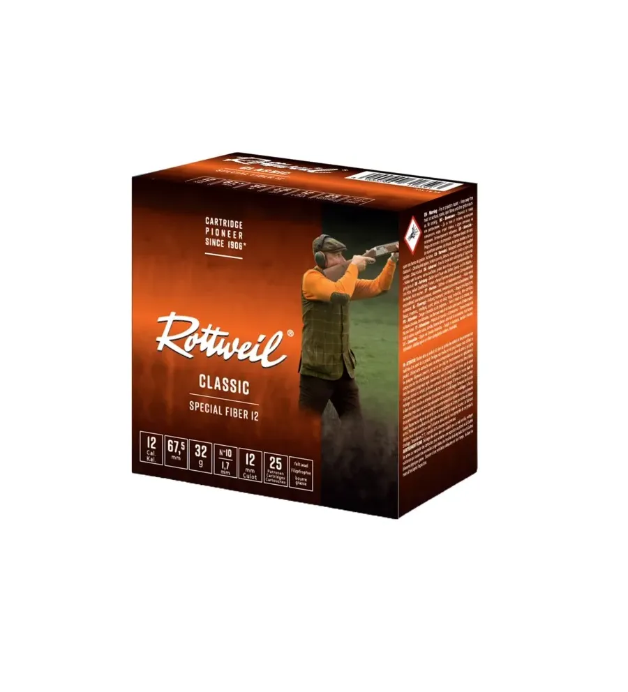 Cartouche Rottweil Special Fiber 12/67,5 x25 - Tout-Chasse.fr Cartouche Rottweil Special Fiber 12/67,5 x25 - Tout-Chasse.fr