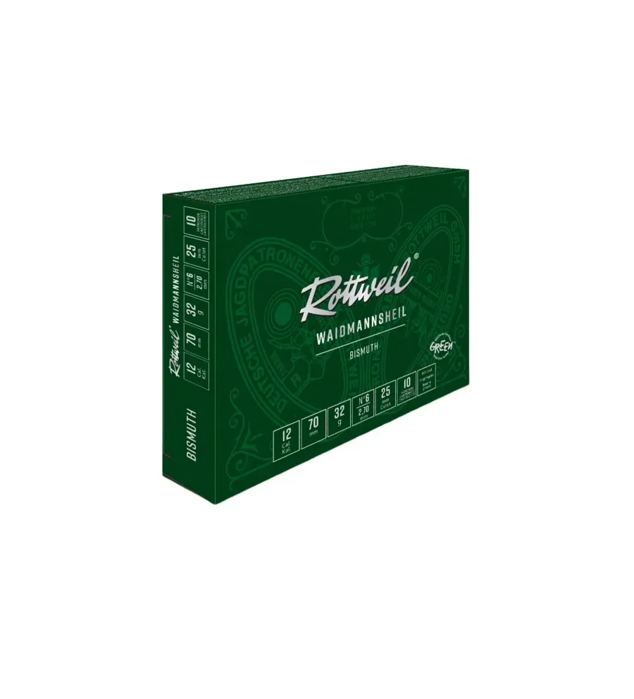 Cartouche Rottweil Bismuth 20/70 x10 - Tout-Chasse.fr