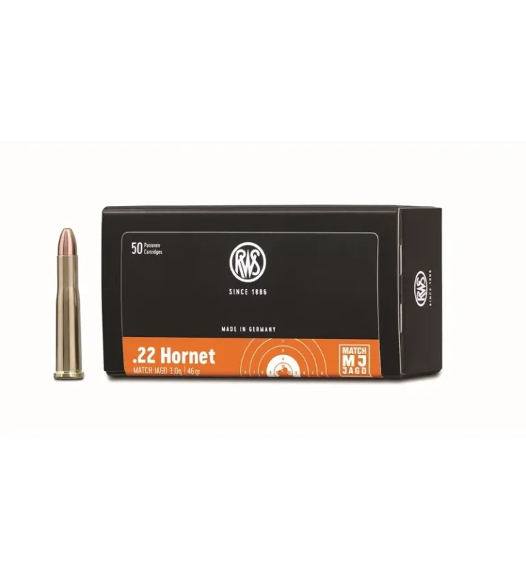 Balles Rws Match Jagd  .22 Hornet 46 grains 