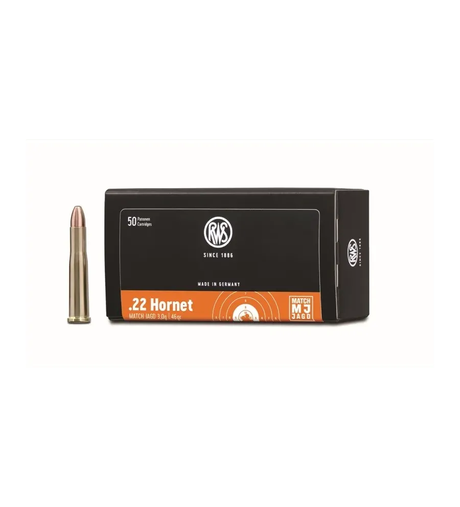 Balles Rws Match Jagd  .22 Hornet 46 grains 