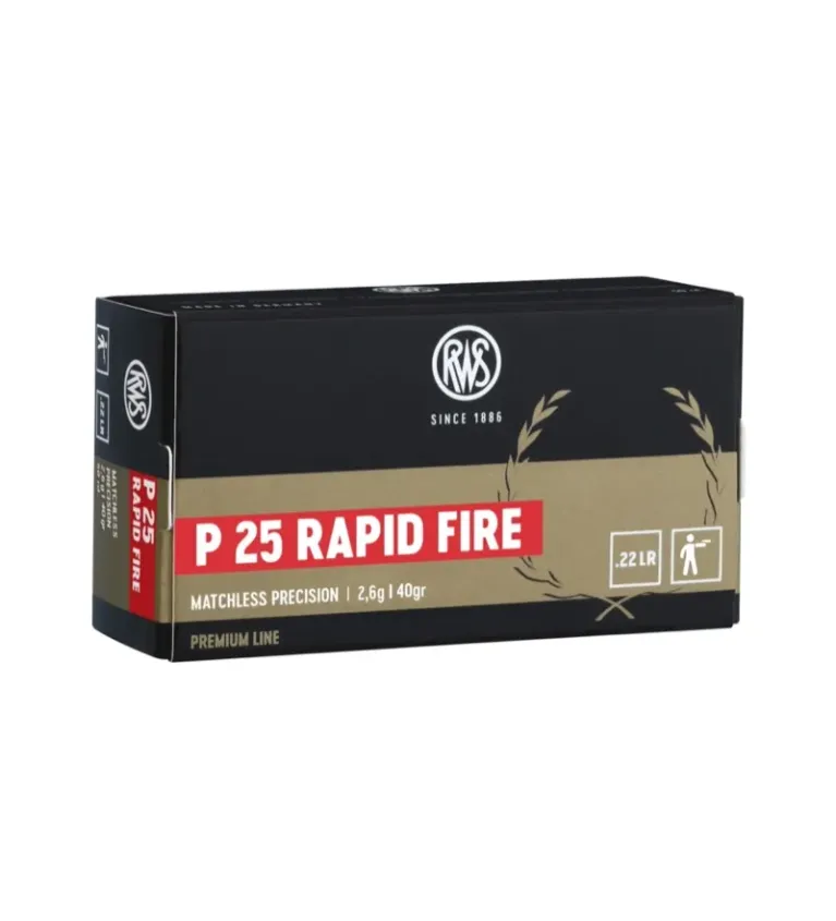 Balles 22LR Rws P25 Rapid 