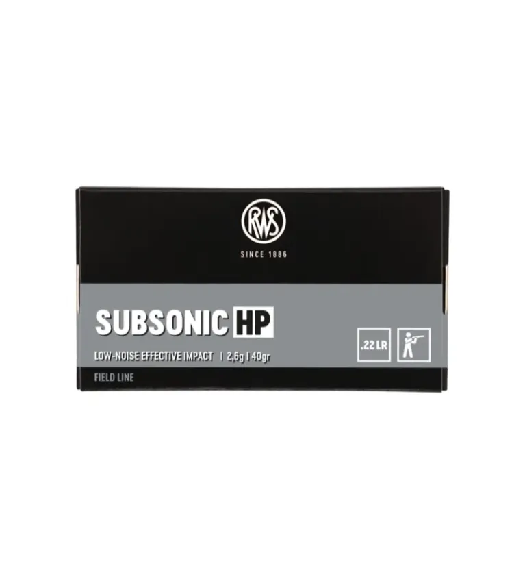 Balles 22LR Rws Subsonic Hp 