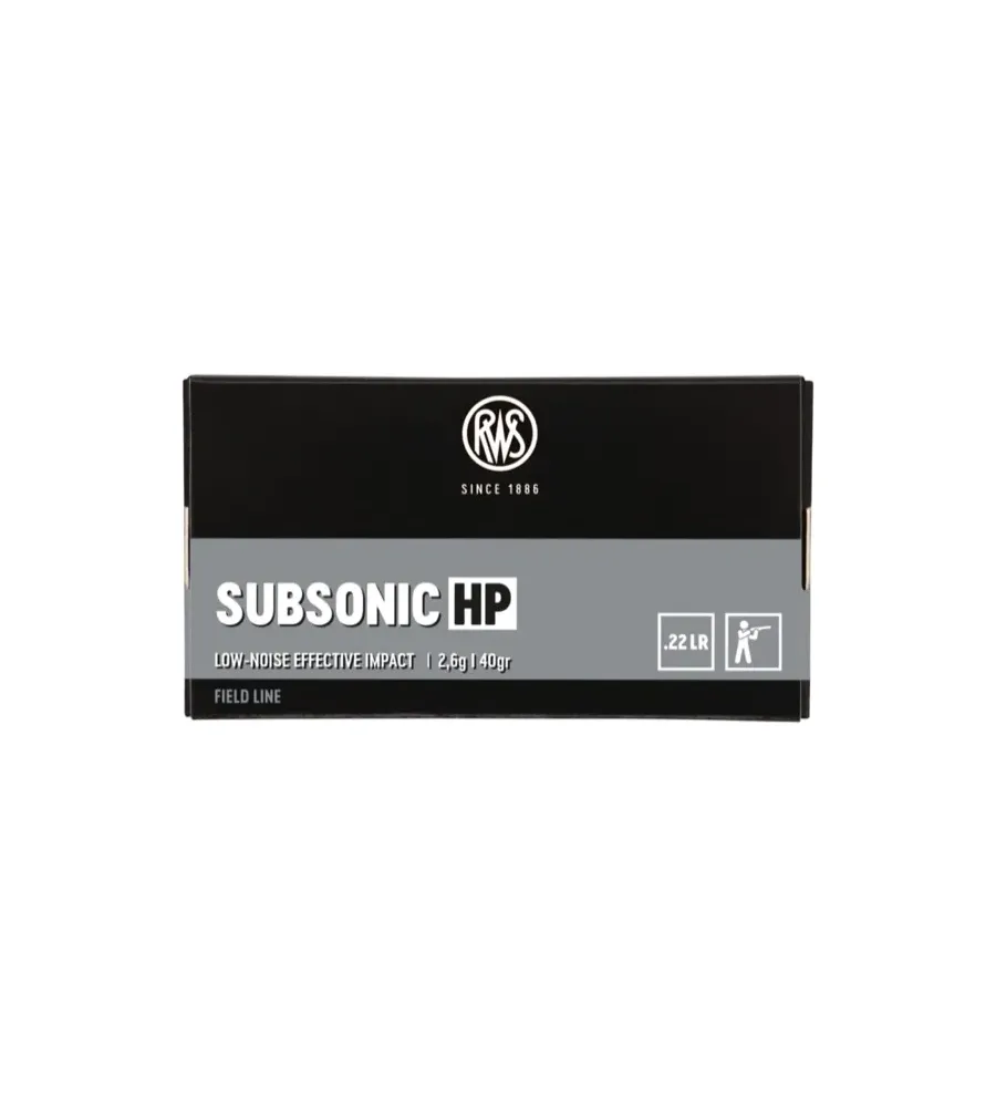 Balles 22LR Rws Subsonic Hp Balles 22LR Rws Subsonic Hp
