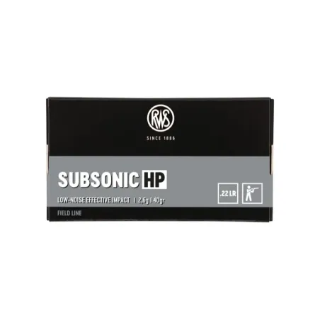 Balles 22LR Rws Subsonic Hp 