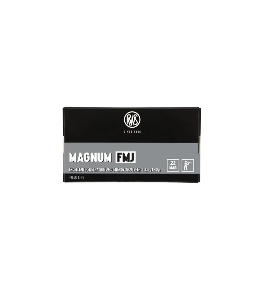 Balles 22LR Rws Magnum Fmj Balles 22LR Rws Magnum Fmj