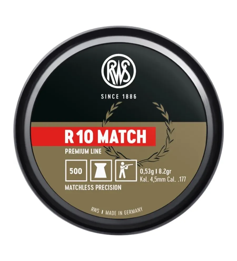 Plombs Rws R10 Match Weka 4,5mm Plombs Rws R10 Match Weka 4,5mm