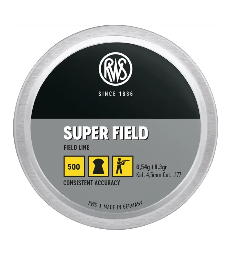 Plombs Rws Super-Field 5,5mm 15,9g Plombs Rws Super-Field 5,5mm 15,9g