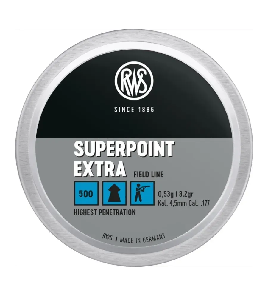 Plombs Rws Superpoint Extra 4,5mm Plombs Rws Superpoint Extra 4,5mm