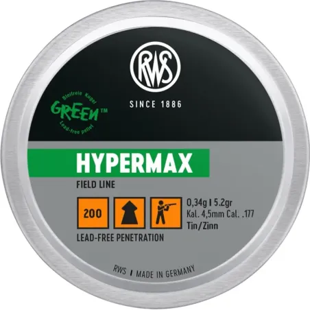 Plombs Rws Hypermax 5,5mm 