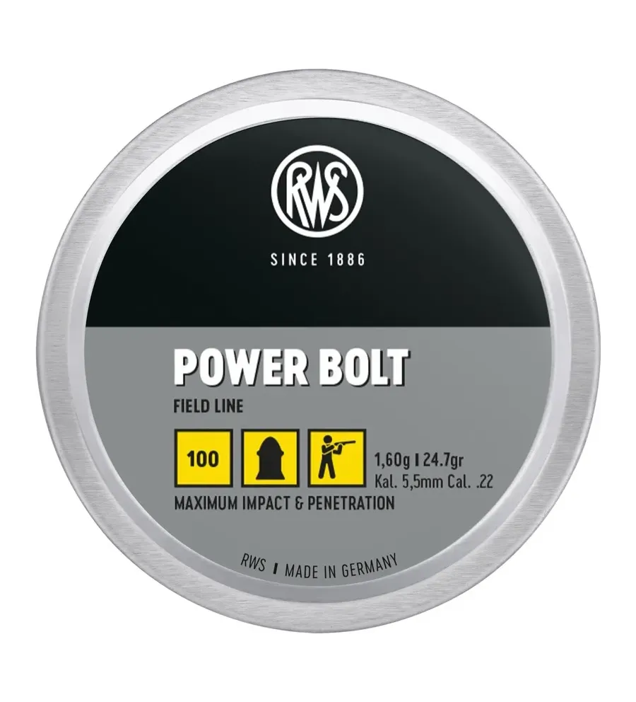 Plombs Rws Power Bolt 5,5mm Plombs Rws Power Bolt 5,5mm