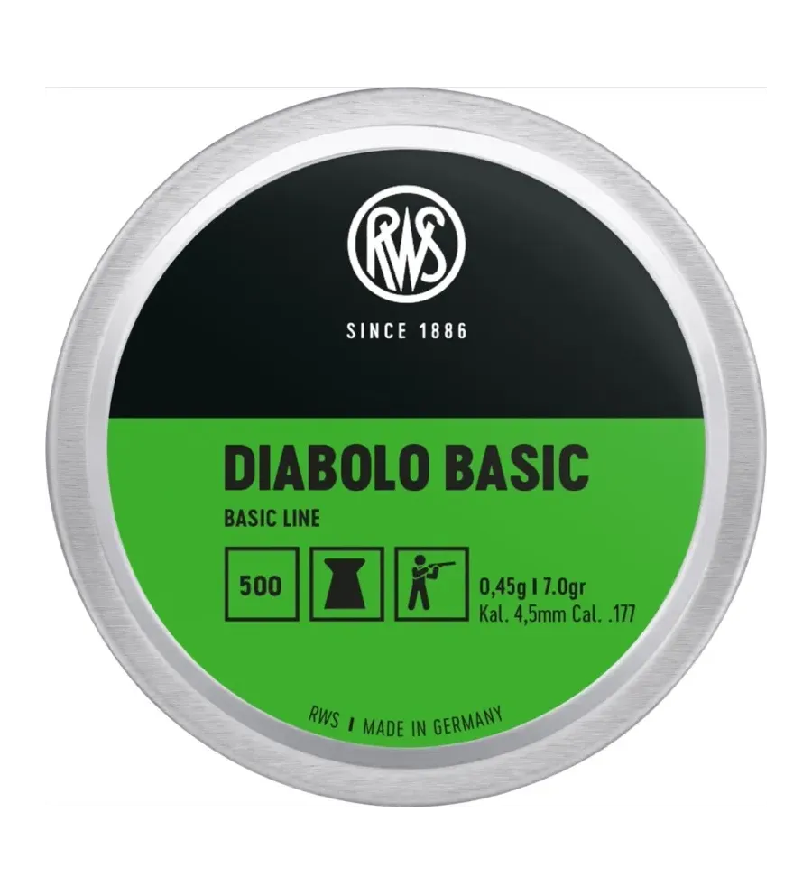 Plombs Rws Diabolo Basic 4,5mm Plombs Rws Diabolo Basic 4,5mm