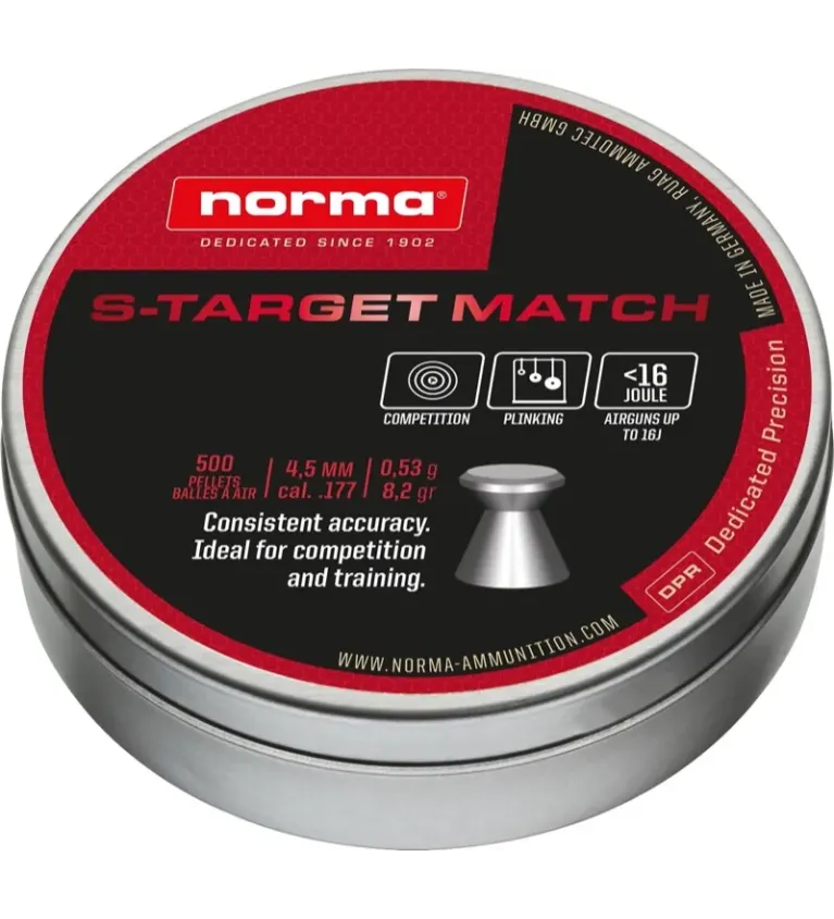 Plombs Norma S-TARGET MATCH 5,5mm 