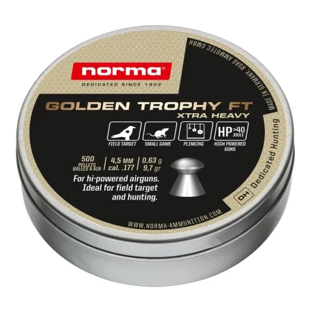 Plombs Norma GOLDEN TROPHY FT XTRA HEAVY 4,5mm 