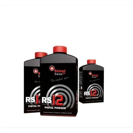 Poudre Reload Swiss Rs12 Pistol 