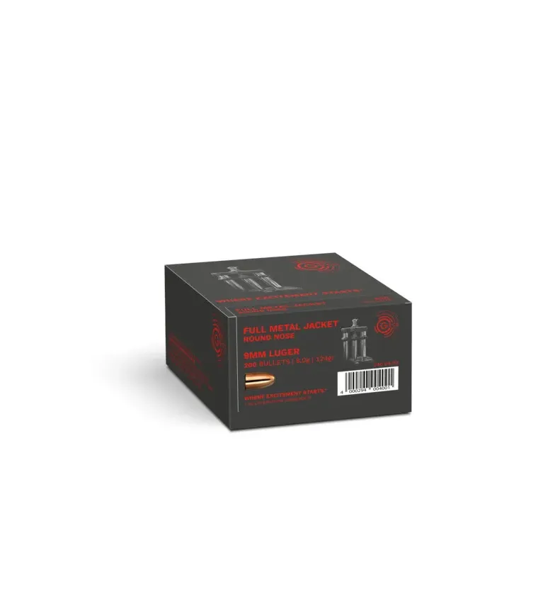 Ogive Geco FMJ 124 grains Cal.9mm 