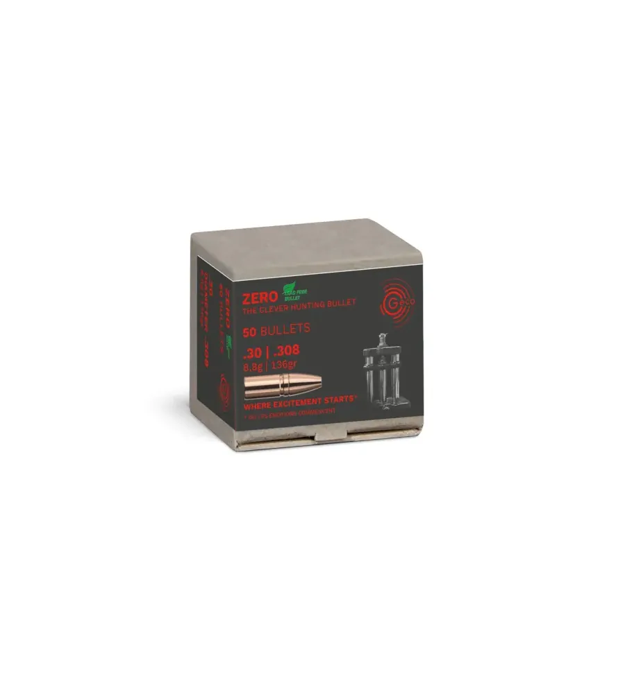 Ogive Geco Zero 136 grains Cal..30 - Tout-Chasse.fr Ogive Geco Zero 136 grains Cal..30 - Tout-Chasse.fr
