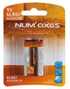 Blister 1 pile 6LR61 alcaline 9 V Num'Axes 