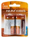 Blister 2 piles D LR20 alcalines 1,5 V Num'Axes 