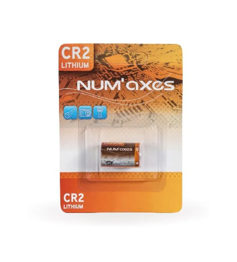 Blister 1 pile CR2 lithium 3 V Num'Axes 