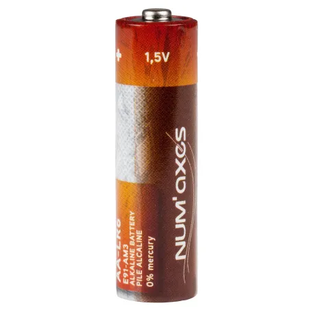Blister 4 piles AA LR06 alcalines 1,5 V Num'Axes 