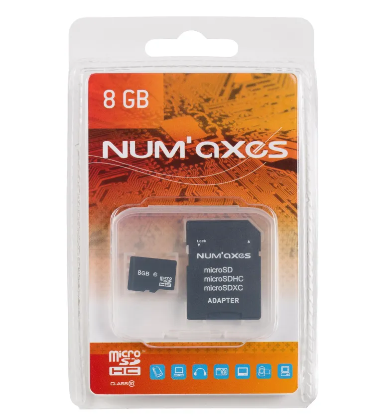 Carte Micro-SD pour piège photo 8GO 