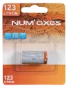 Blister 1 pile CR123 A lithium 3 V Num'Axes 