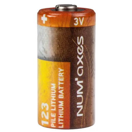 Blister 1 pile CR123 A lithium 3 V Num'Axes 