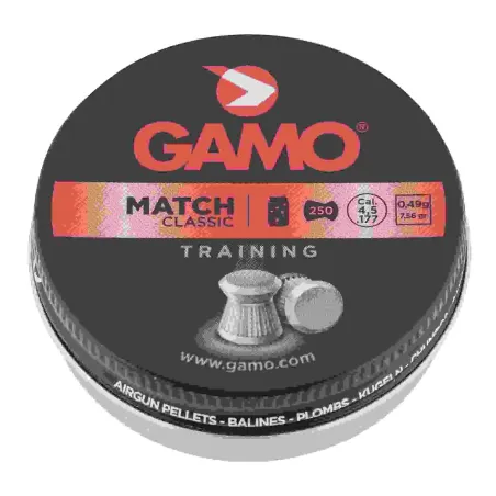 Plombs MATCH CLASSIC 4,5 mm - Gamo x250 