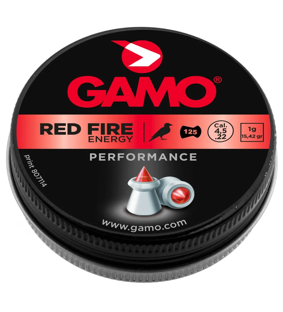 Plombs RED FIRE ENERGY 4,5 mm - Gamo Plombs RED FIRE ENERGY 4,5 mm - Gamo