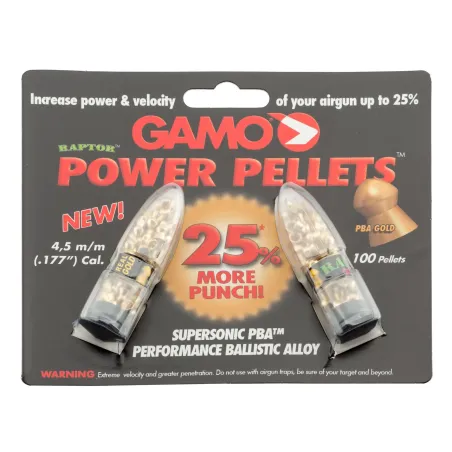 Plombs PBA RAPTOR - MORE VELOCITY 4,5 mm - Gamo 