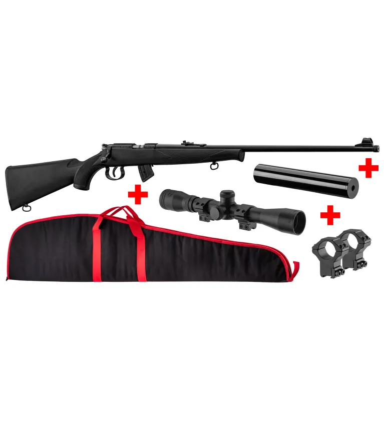 Pack carabine JW15 22 LR + Lunette + Silencieux 