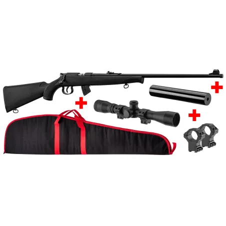 Pack carabine JW15 22 LR + Lunette + Silencieux 