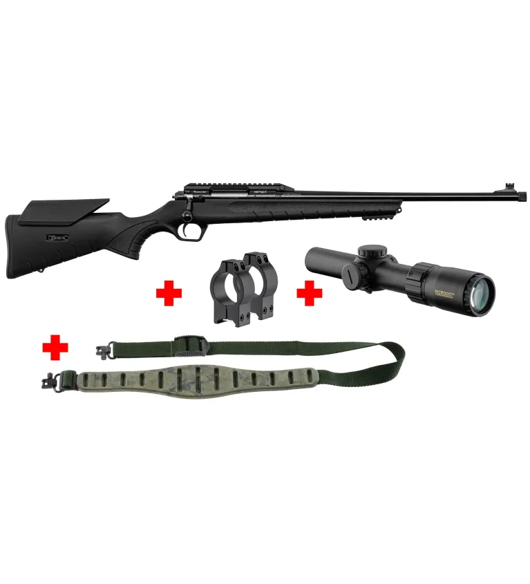 Pack carabine Monza Cal. 308 Win + Lunette de battue 